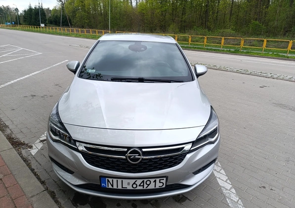 Opel Astra cena 67500 przebieg: 58600, rok produkcji 2017 z Iława małe 106